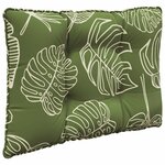 vidaXL Coussin de canapé d'extérieur 2 Pièces Modèle feuille Polyester