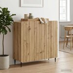vidaXL Buffet Chêne artisanal 89 x 34 5 x 82 cm Bois d'ingénierie