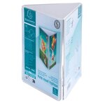 Porte-visuel Tryptique A6 - Cristal - X 20 - Exacompta