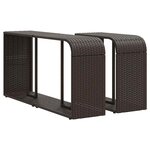 vidaXL Salon de jardin et coussins 11 Pièces marron résine tressée