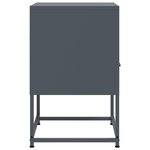 vidaXL Table de chevet anthracite 36x39x60 5 cm acier