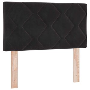 vidaXL Tête de Lit LED avec des lumières à LED Noir 80 cm Velours