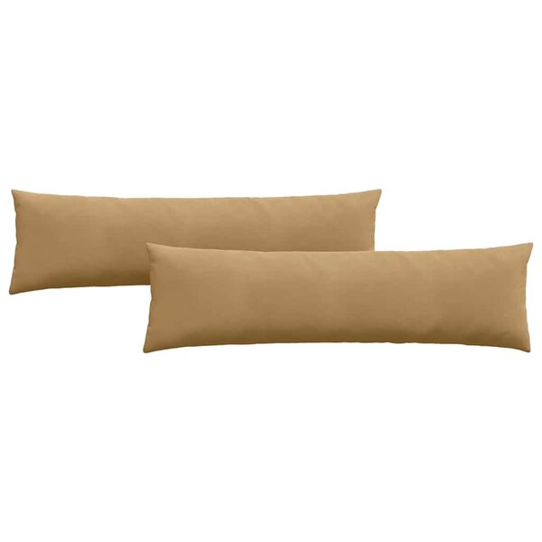 vidaXL Coussins de canapé 2 Pièces Marron 145 x 40 cm