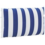 vidaXL Coussins de palette lot de 2 rayures bleues/blanches