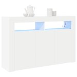 vidaXL Buffet Blanc 116 x 30 x 75 cm Bois d'ingénierie