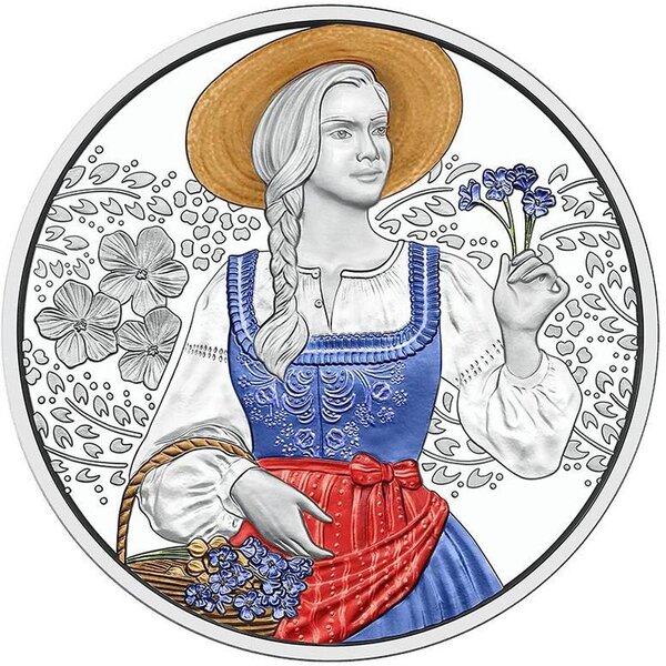 Pièce de monnaie en Argent 10 Euro g 16.82 Millésime 2025 Traditional and Trendy AUFDIRNDLN-LINEN