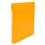 Classeur 4 Anneaux 15mm Polypropylène Opak - A4 - Jaune - X 20 - Exacompta