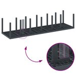 Ensemble de salle à manger de jardin vidaXL 13 pièces avec coussins anthracite poly rattan