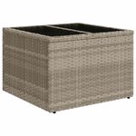 vidaXL Salon de jardin avec coussins 10 Pièces gris clair résine tressée