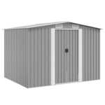 vidaXL Abri de stockage pour jardin métal gris 257x205x178 cm