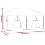 vidaXL Tente de fête Crème 291 x 580 x 315 cm Tissu Oxford