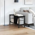 vidaXL Étagère Chêne noir 82 x 32 x 47 cm Bois d'ingénierie