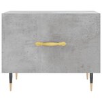 vidaXL Tables basses 2 Pièces gris béton 50x50x40 cm bois d'ingénierie