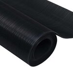 vidaXL Tapis de sol Noir 1 x 5 m Caoutchouc
