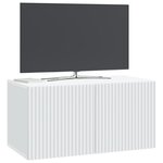 vidaXL Meuble TV mural Blanc 59 5 x 31 x 30 cm Bois d'ingénierie