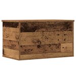 vidaXL Boîte de Rangement avec stockage Bois ancien 60 x 35 x 35 cm