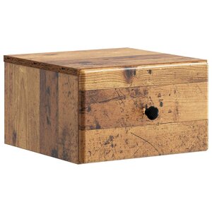 vidaXL Cabinet de chevet mural Bois ancien 34 5 x 33 x 20 cm