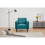 Fauteuil - Velours vert - L 80 x P 82 x 84 cm - LEON
