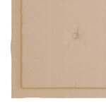 vidaXL Chaises de jardin avec coussins beige lot de 3 Bois teck massif