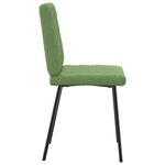 vidaXL Chaises à manger lot de 2 Vert clair Velours