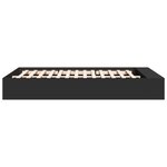 vidaXL Cadre de lit sans matelas noir 140x200 cm