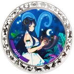 Pièce de monnaie en Argent 5 Cedis g 31.1 (1 oz) Millésime 2025 Anime Zodiac ARIES