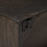 vidaXL Table de chevet faite main Marron café 40 x 30 x 20 cm