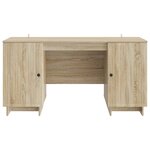 vidaXL Bureau Chêne Sonoma Bois d'ingénierie 142 5 x 50 x 75 cm