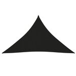 vidaXL Voile de parasol tissu oxford triangulaire 2 5x2 5x3 5 m noir