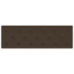 vidaXL Panneaux muraux 12 Pièces Marron 90x30 cm Similicuir 3 24 m²
