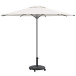 vidaXL Pied de parasol Noir Ø38-48 mm PE  béton et fer