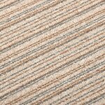 vidaXL Dalles de tapis de sol 20 Pièces 5 m² 50x50 cm Beige rayé