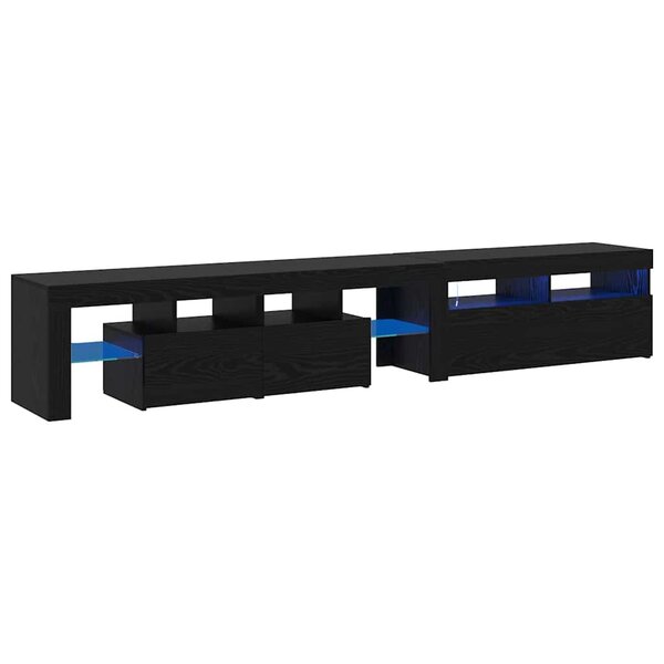 vidaXL Meubles TV 2 Pièces Chêne noir 290 x 36.5 x 40 cm