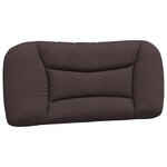 vidaXL Cadre de lit sans matelas Hvar marron foncé 80x200 cm tissu
