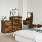 vidaXL Armoire de rangement Chêne fumé 60 x 48 x 81 cm