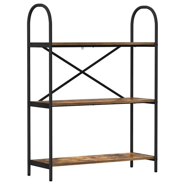 vidaXL Étagère Chêne fumé 80 x 30 x 109 cm Bois d'ingénierie