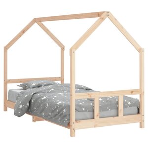 vidaXL Cadre de lit pour enfant 90x190 cm Bois de pin massif