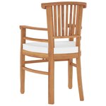 vidaXL Ensemble à manger de jardin 5 Pièces Bois de teck massif