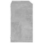 vidaXL Étagères cube murales 4 Pièces Gris béton 26x15x26 cm