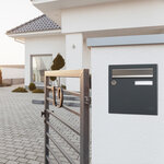 Boite aux lettre Allure 1 porte gris anthracite 7016M