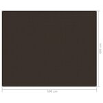 vidaXL Tapis de tente 400x500 cm Marron