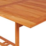 vidaXL Ensemble à manger de jardin 7 Pièces coussins Bois de teck massif