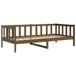 vidaXL Lit de jour sans matelas marron miel bois pin massif 90x200 cm