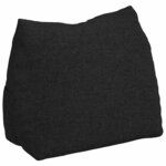 vidaXL Coussin de Dos Noir 45 x 20 x 35 cm tissu