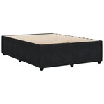 vidaXL Cadre de lit Noir 140x190 cm Velours