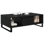 vidaXL Table basse Chêne noir 104 x 60 x 35 cm Bois d'ingénierie