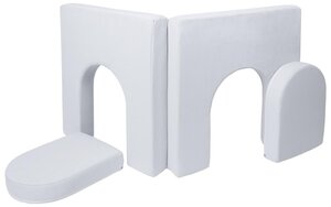 Module complémentaire pour canapé modulable en mousse gris