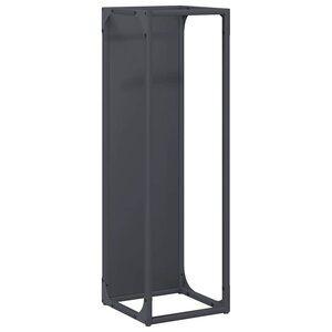 vidaXL Portant de bois chauffage anthracite 25x25x80 cm