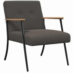 vidaXL fauteuil Gris foncé 59 x 75 x 78 cm