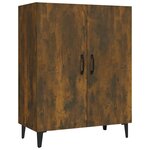 vidaXL Buffet Chêne fumé 70x34x90 cm Bois d'ingénierie